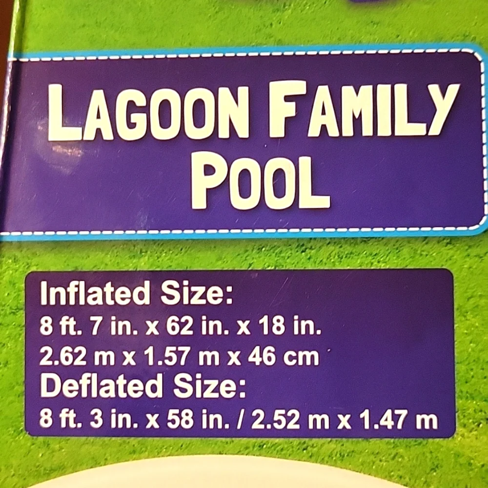 1 NWT H2o Go Lagoon Family Pool 144 Gal Bestway Kid's 6+